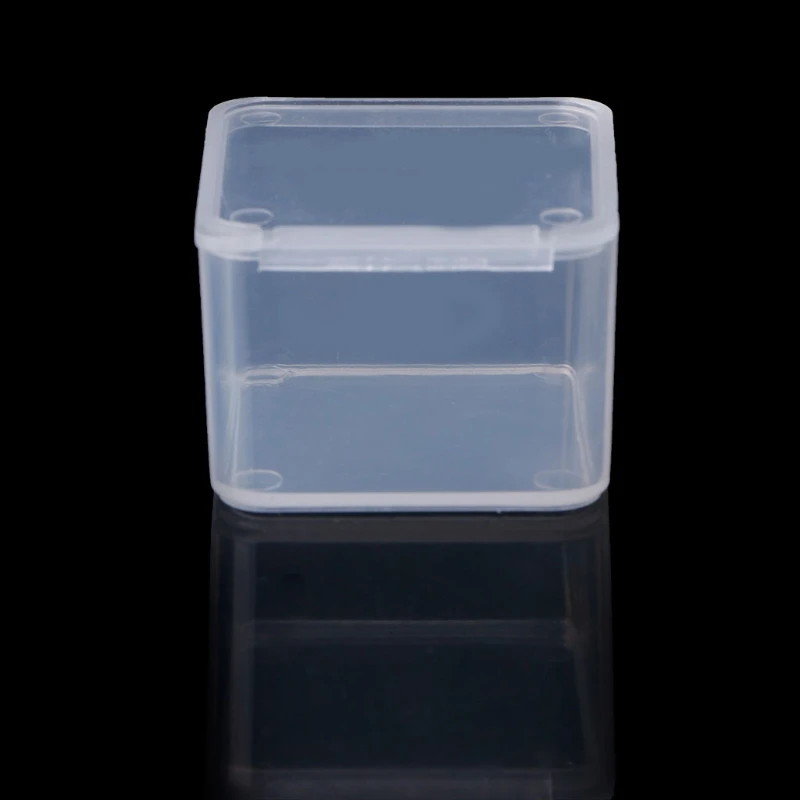 Clear Lidded Small Plastic Box For Trifles Parts Tools Storage Box Jewelry Display Box Screw Case Beads Container