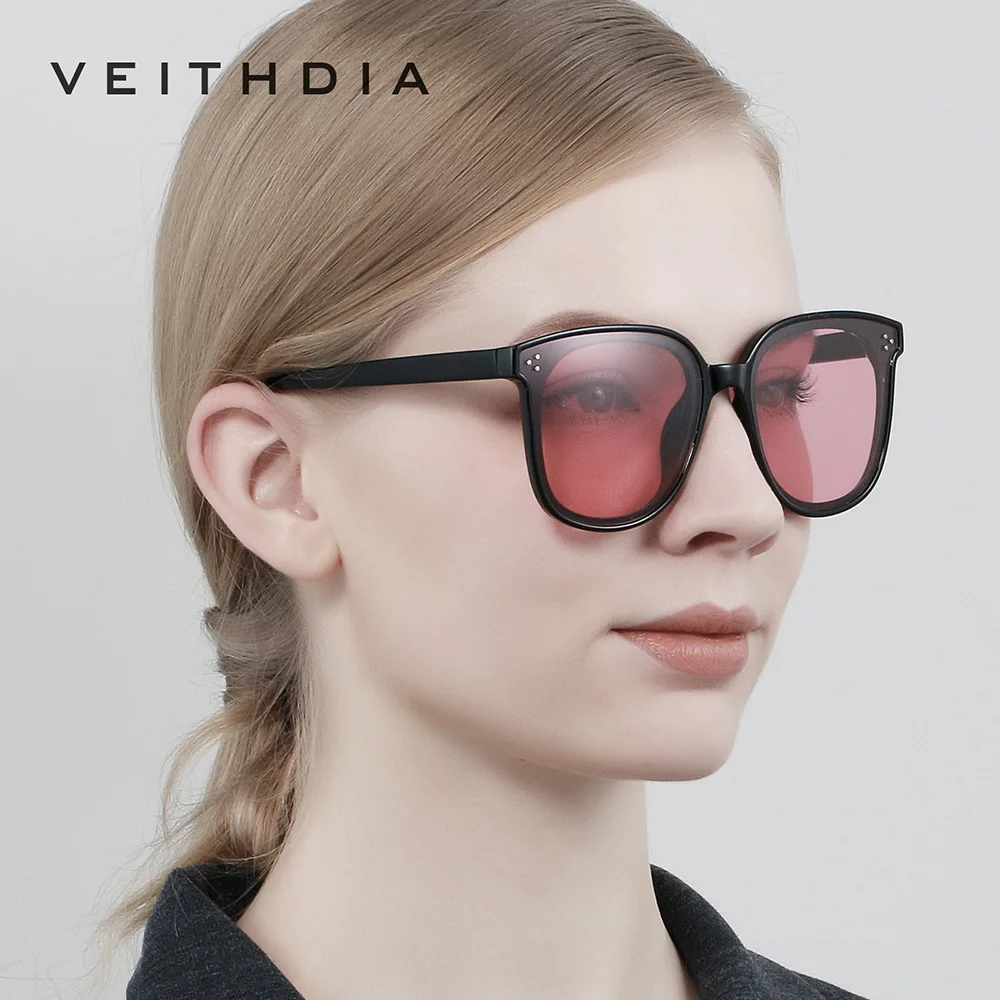 VEITHDIA Brand Men\'s Sunglasses Women Fashion Polarized Photochromic Lens Vintage UV400 TR90 Sun Glasses For Male/Female V851