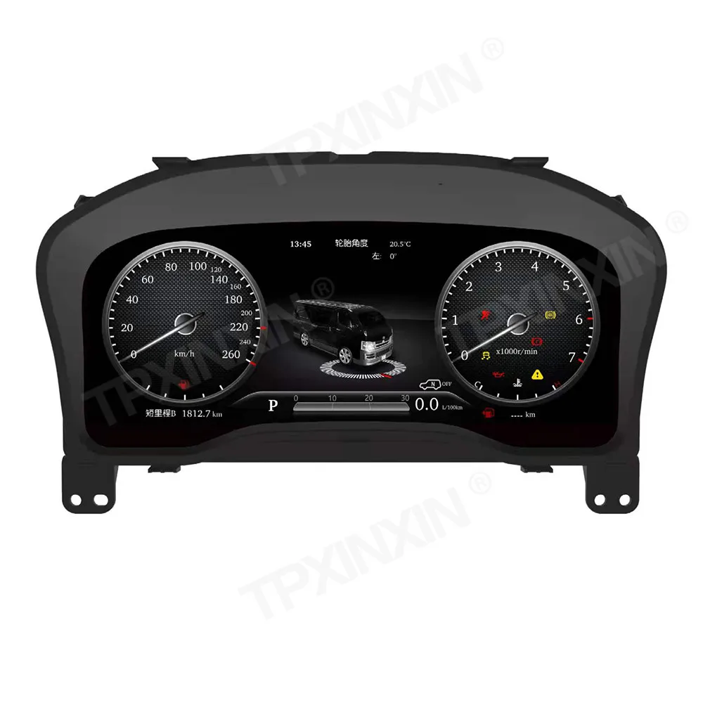 Dashboard Digital Cluster For Toyota Hiace 2019 2020-2022 Instrument Panel Replacement System Meter Speedometer Screen Head Unit