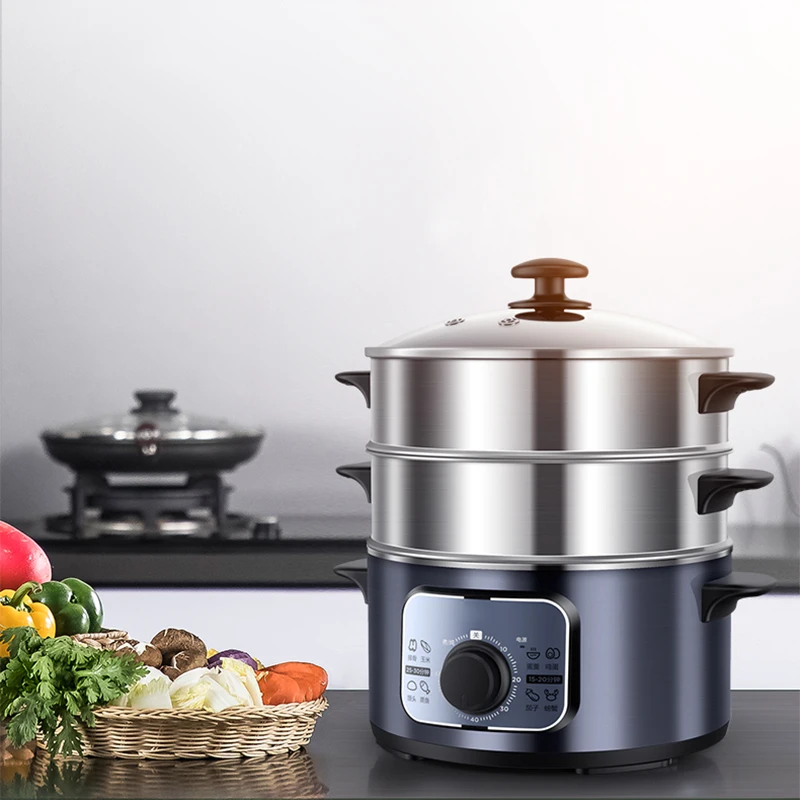 Электрический отпариватель, многофункциональный бытовой маленький трехуровневый отпариватель объемом 10 л, автоматический отпариватель д...