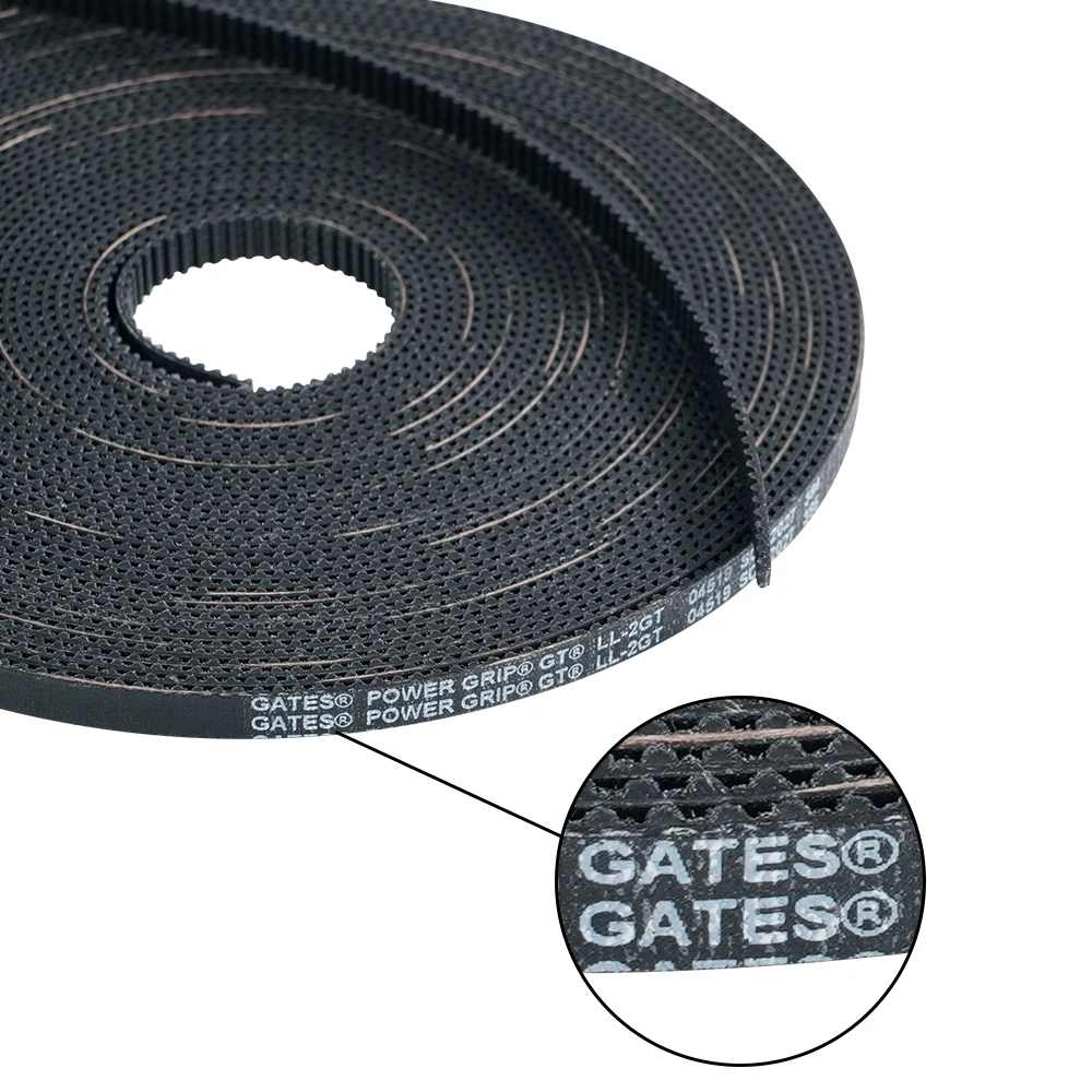 5m/10m//20m/lot 2GT-5.7mm open timing belt GT2 belt Rubber Aramid Fiber cut to length for 3D printer wholesale