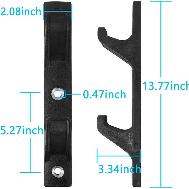 Horizontal Wall Mounted Barbell Rod Holders 2 Bar Storage Frame Barbell Dumbbell Storaged Rack Space Saving Wall Bracket