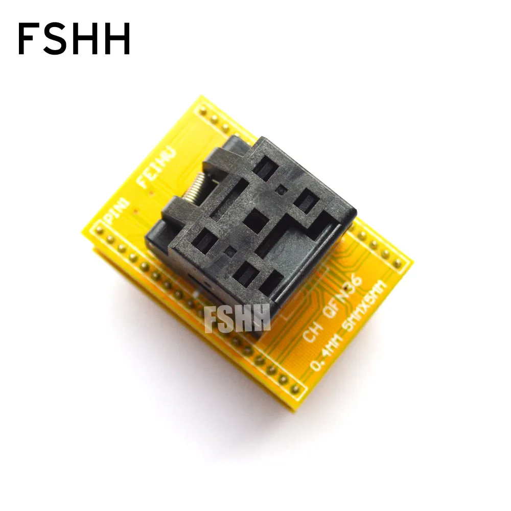 QFN36 to DIP36 Programmer adapter QFN36-DIP36 IC test socket WSON36 DFN36 MLF36 0.4mm 0.5mm 5x5mm 6x6mm