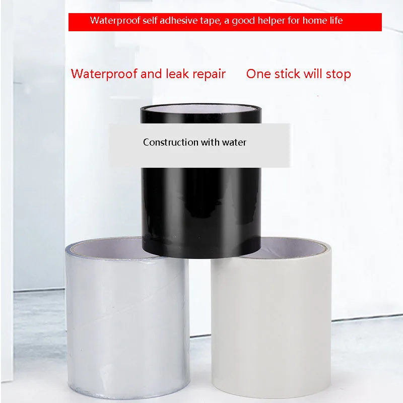 100x10cm Fiber Waterproof Tape Leak Seal Repair Waterproof Stop Performance Strong Super  Adhesive Stop Leaks Fix Hose Repairs