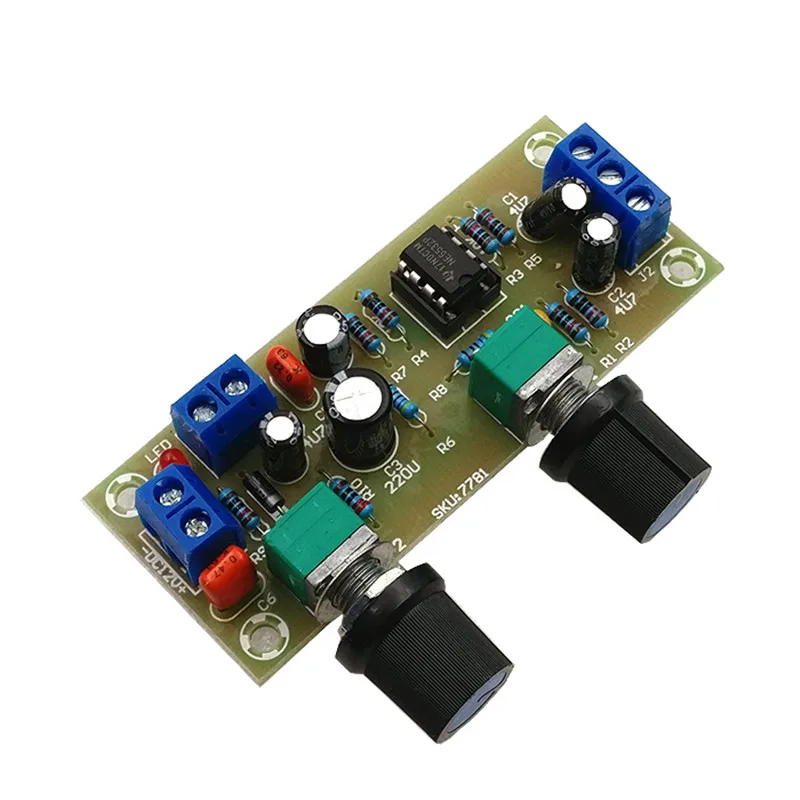 10-24V subwoofer preamp board front finished product board subwoofer preamp board single power supply low pass filter board