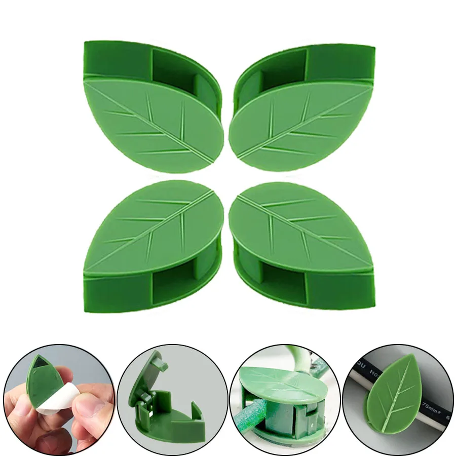 

10-50PC Invisible Plant Climbing Wall Fixture Rattan Vine Bracket Fixed Buckle Leaf Clips Traction Plants Holder Garden Fastener