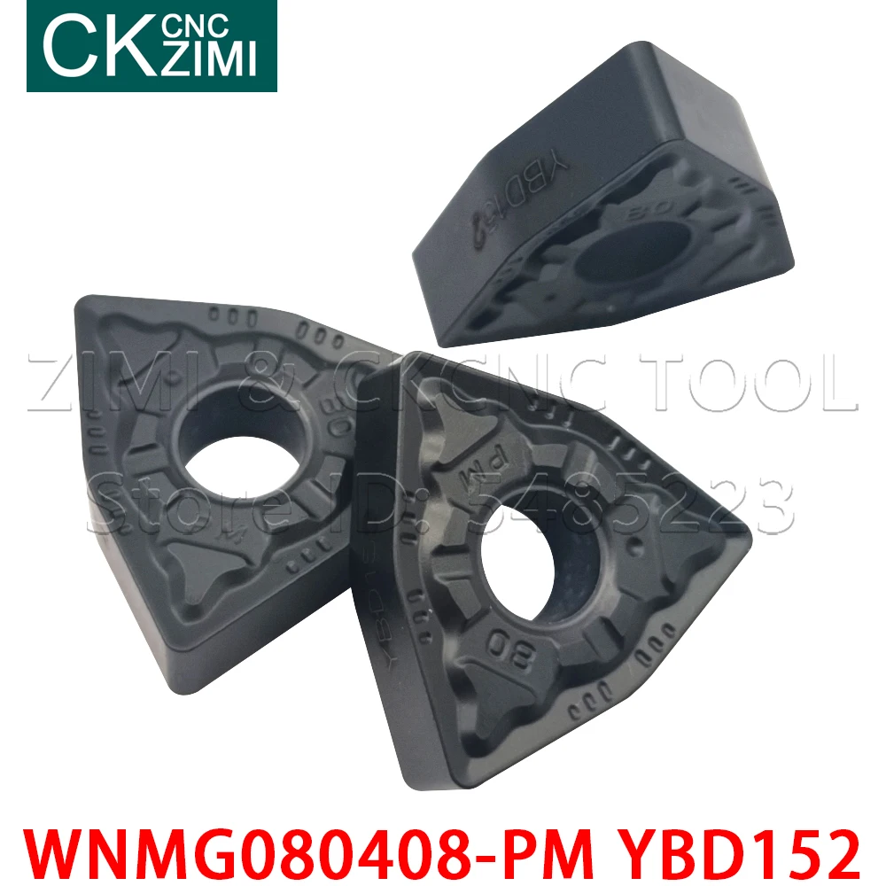 WNMG080408-PM YBD152 كربيد الخارجية تحول أدوات مخرطة أدوات الخشب تحول CNC إدراج أدوات WNMG 080408 للحديد الزهر