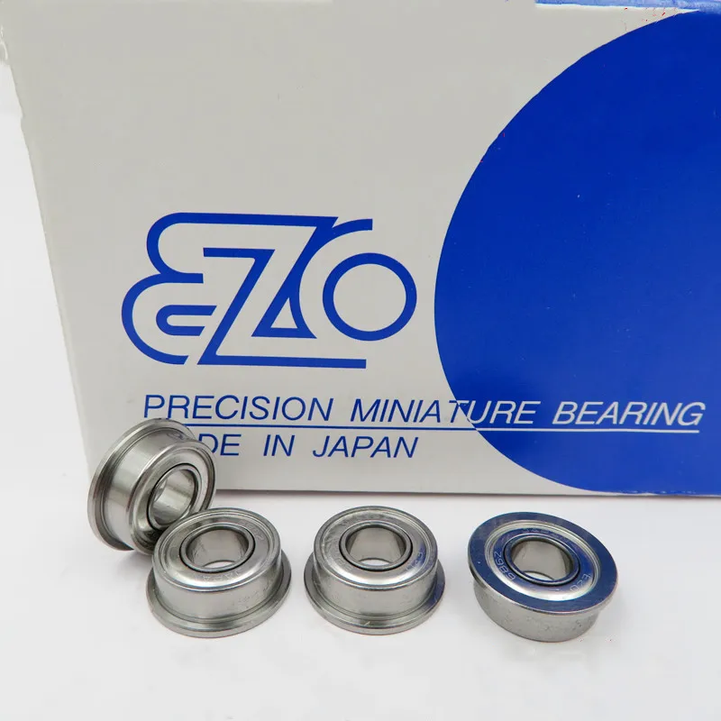 10 Stück JAPAN EZO Flansch-Kugellager F684ZZ LF-940ZZ 4x9x4 F685ZZ LF-1150ZZ 5x11x5 F686ZZ RF-1360ZZ 6x13x5 mm Miniaturlager – Detail 1