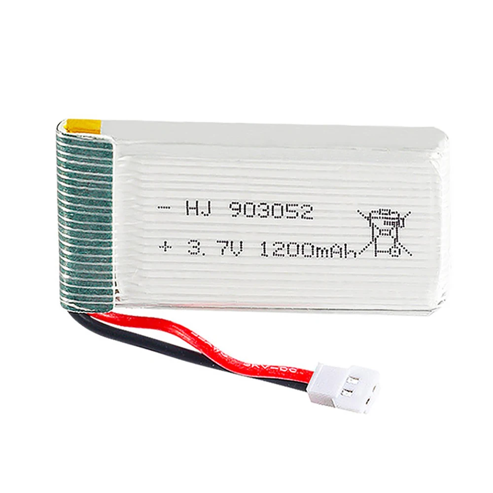 4pcs/lot 3.7V 1200mAh 903052 Lipo Battery XH2.54 Plug and Lipo Charger For Syma X5SW X5SC X5C JJRC H5P RC Drone Quadcopter Parts