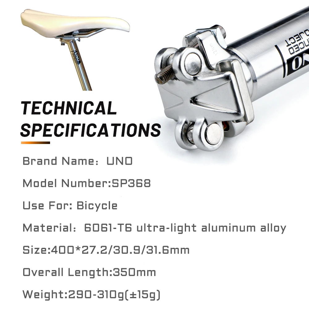 UNO ultralekki rower ze stopu aluminium sztyca 27.2 30.9 31.6*350mm sztyca podsiodłowa do rowerów górskich drogowe siodełko rowerowe Post