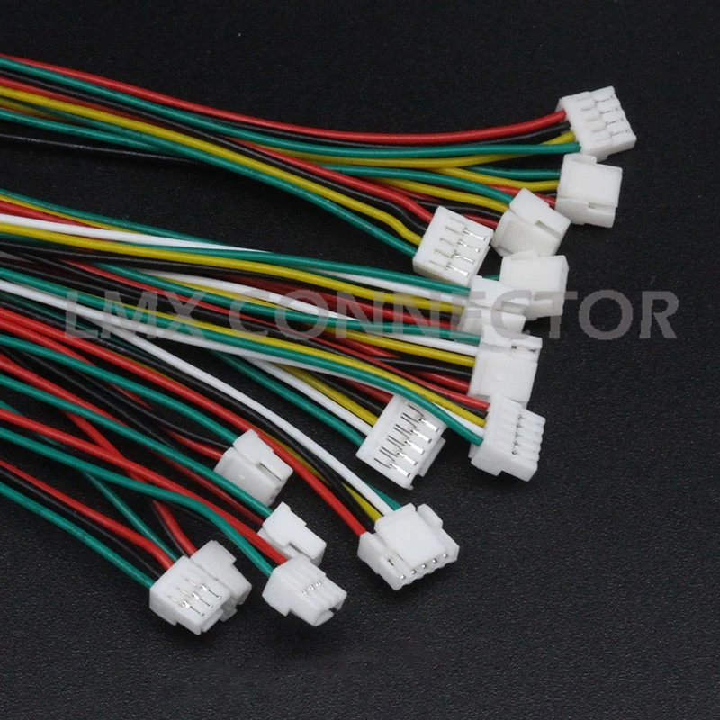 10 PCS JST GH Series 1.25mm Cable Wire Connector 2P 3P 4P 5P 6P 7P 8P GH1.25 with Lock 150MM 28AWG Single End Replace JSTA1257