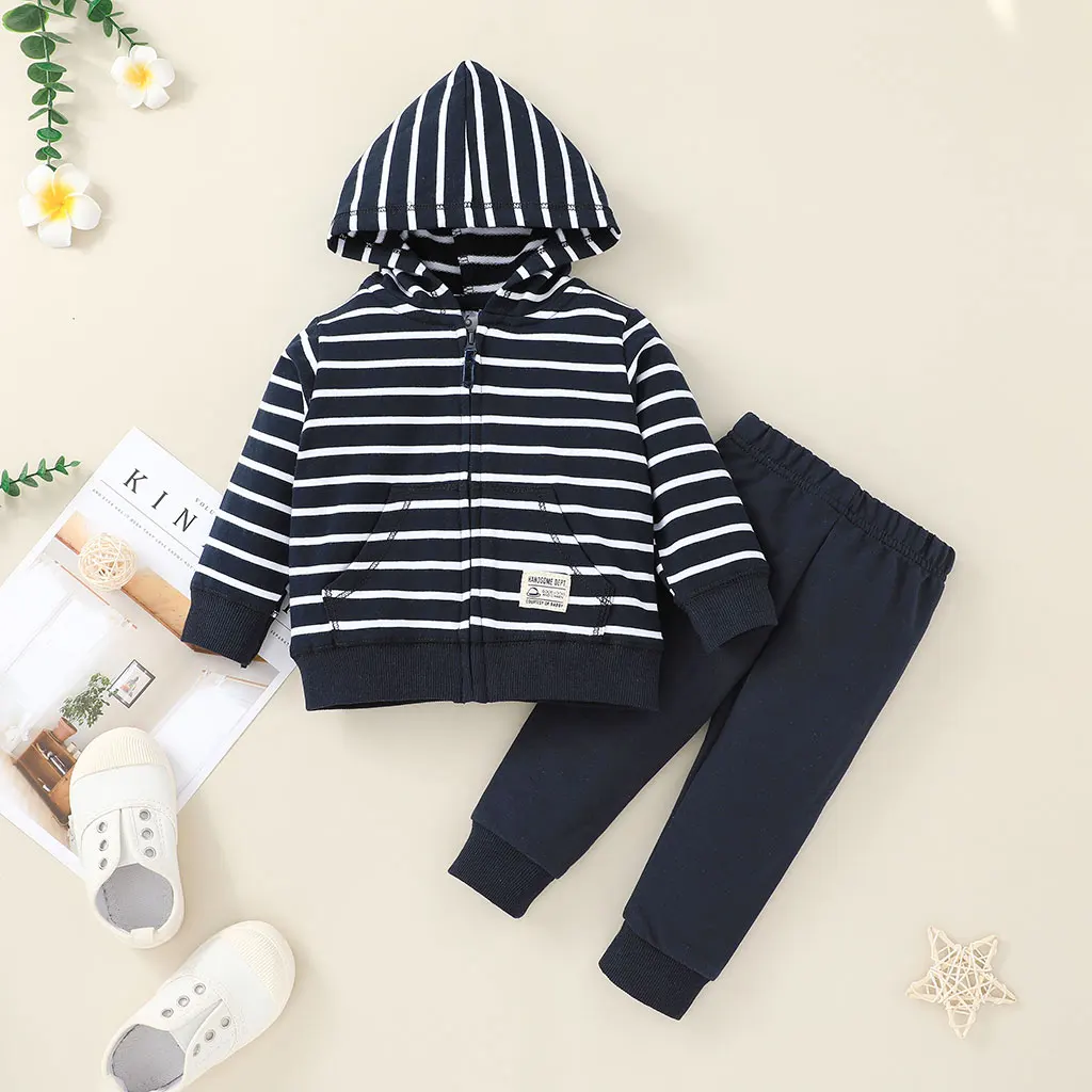 2023 New arrival velour spring children clothing set casual outfits baby  boys girls  Toddler 2 pieces blouse+pants for boys 30