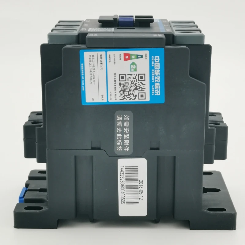 Imagem -05 - Contator Chint Nxc100 100a ca 24v 36v 48v 110v 127v 220v 380v 415v Aberto e Contato Auxiliar Próximo