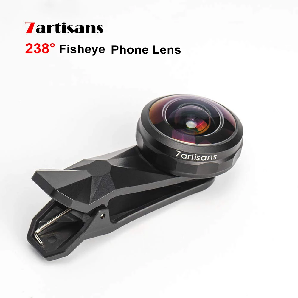 

7artisans 10-15mm Fisheye Lens 238 Degree View Universal For Smartphones iPhone 7 8 X XS Plus Samsung Huawei Xiaomi Phone Lens