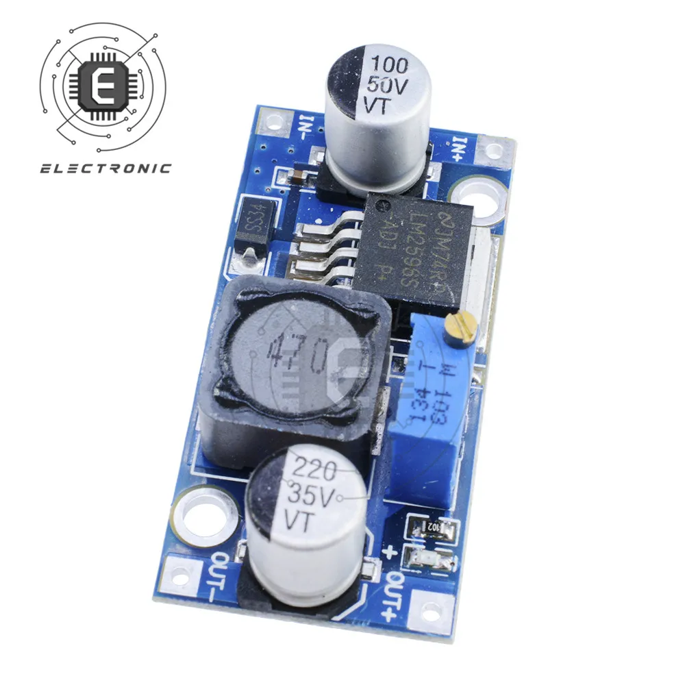 5Pcs LM2596s DC-DC Step-down Power Supply Module 3A Adjustable Buck Converter Module LM2596 Voltage Regulator 30V 24V 12V 5V 3V