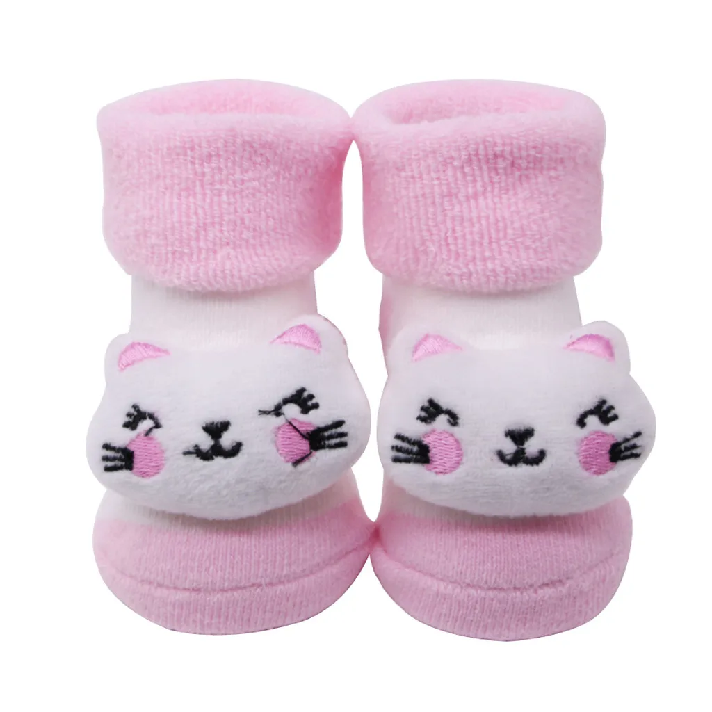 Baby Girls Clothes Infant Socks Newborn Cotton Boys Girls Anti-Slip Socks Cartoon Bell Socks Baby Accessories Baby Socks Cheaper