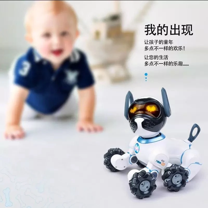 New Upgrade Smart Electronic Robot Dog Touch Voice Control Intelligent Talking With Music Song RC Stunt Dog Toys