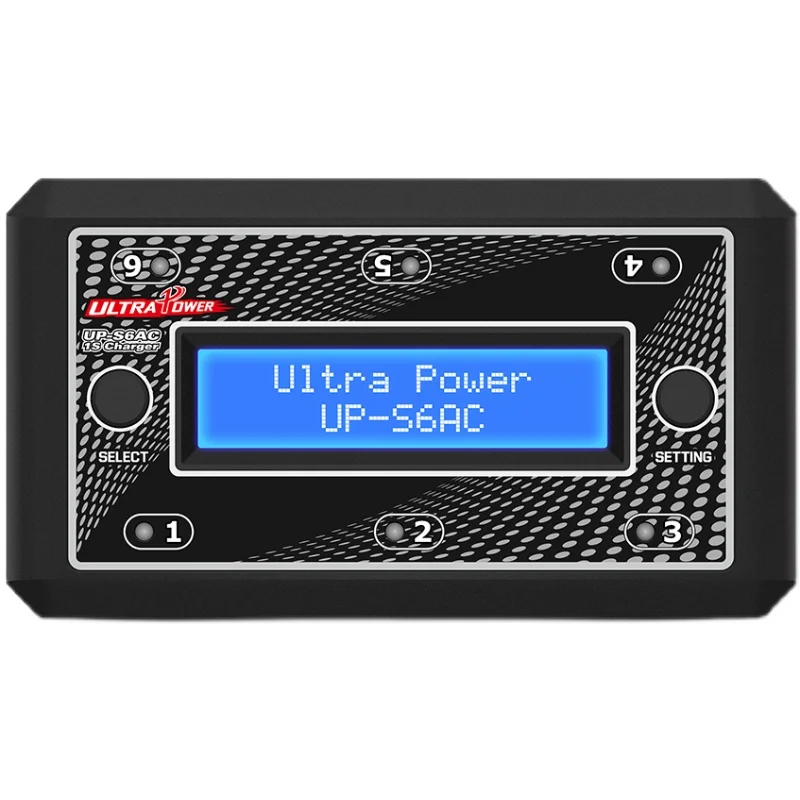 Ultra Power UP-S6 UP-S6AC 6x4.35W 3.7V 1S Lipo LiHv Battery Charger With Micro MX mCPX MICRO USB Racing Drone Rc Battery Charger