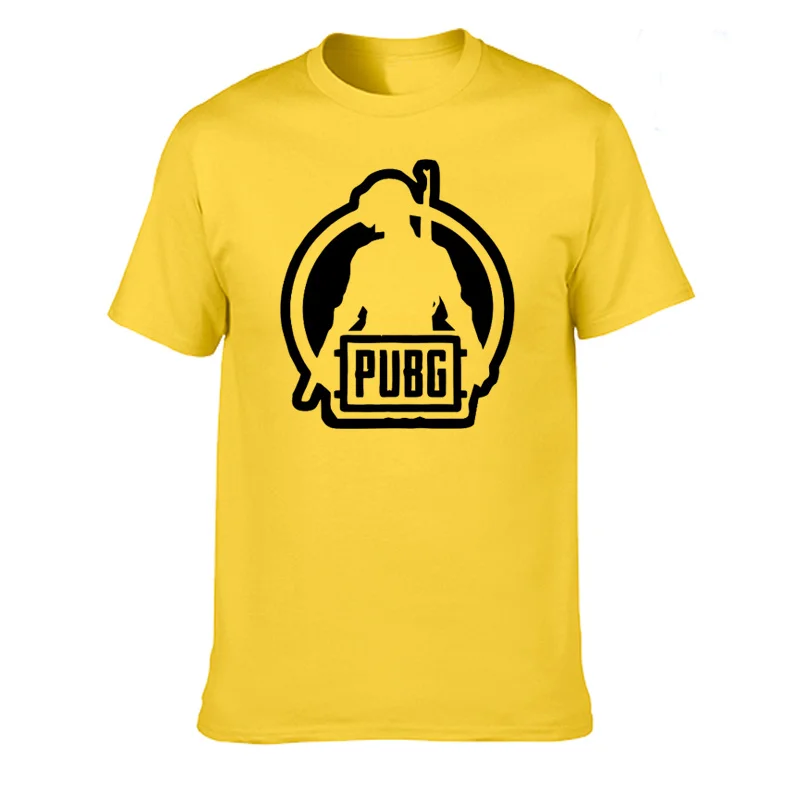 New Summer PUBG Game T Shirt Casual t shirt Men 100% Cotton Short Sleeve O-Neck Plus Size Quality Tops Tees XS-3XL