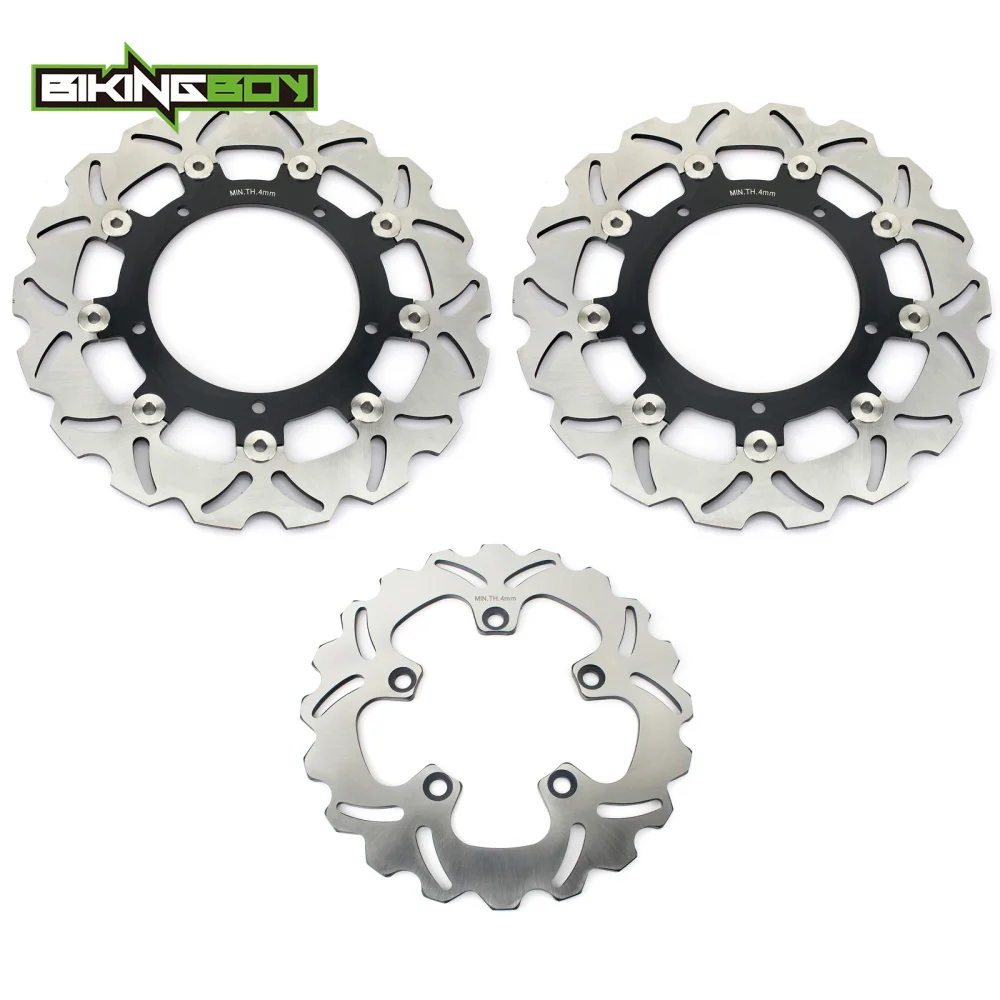 BIKINGBOY For FZ6 / Fazer 04-08 FZ6 S2 / Fazer 07 08 09 10 MT-03 MT03 660 06-14 FZ6R 09-23 11 12 Front Rear Brake Discs Rotors