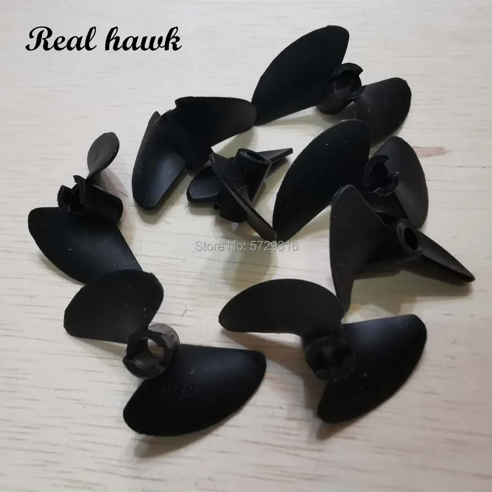 10pcs RC Boat Oar Quant Two Blades Paddle 2 Blades Nylon Boat Positive Propeller High Strength for 4mm/4.8mm Rc Prop Shaft