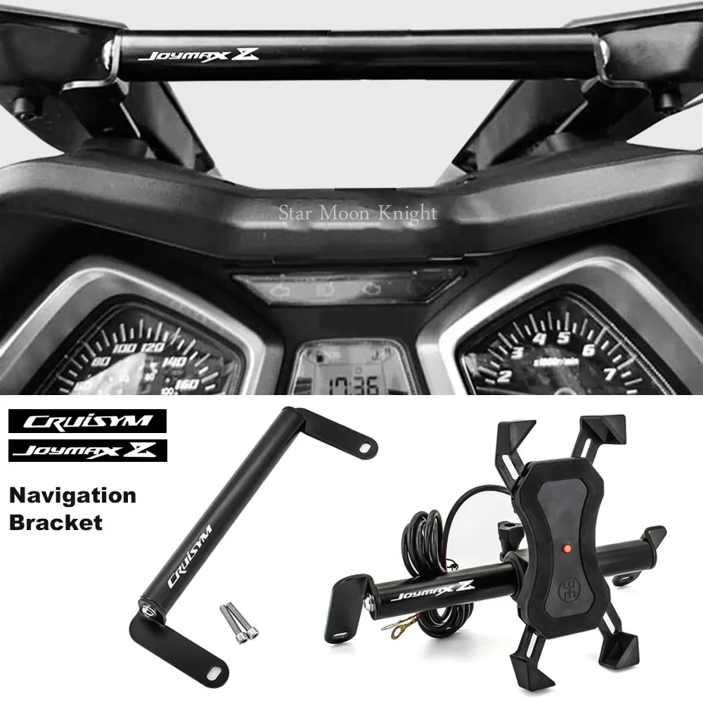 For SMY JOYMAX Z 300 CRUISYM 300 2017-2019 Motorcycle Accessories GPS/SMART PHONE Navigation GPS Plate Bracket Adapt Holder