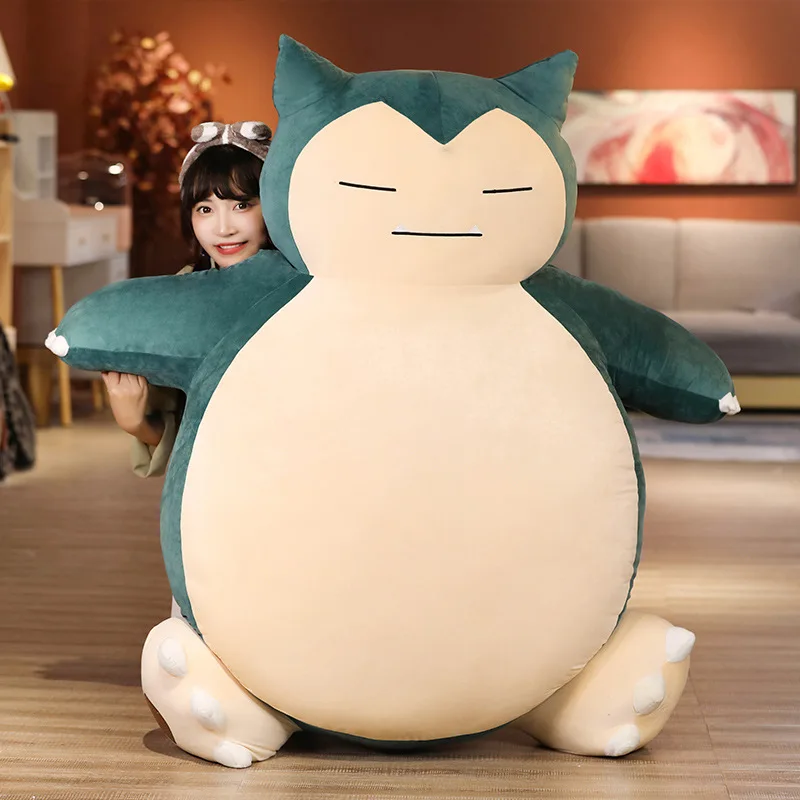 Pokemon Large Size 50-200cm Kabigon Snorlax Anime Soft Doll Plush Toys Pillow Bed Only Cover(no Filling) With Zipper Kids Gift