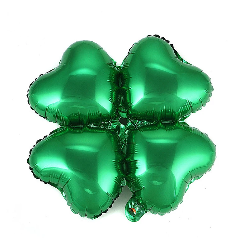 18inch Wedding Birthday Party Decoration Christmas Scene Layout Aluminum Foil Baloon Clover Aluminum Film Helium Balloon