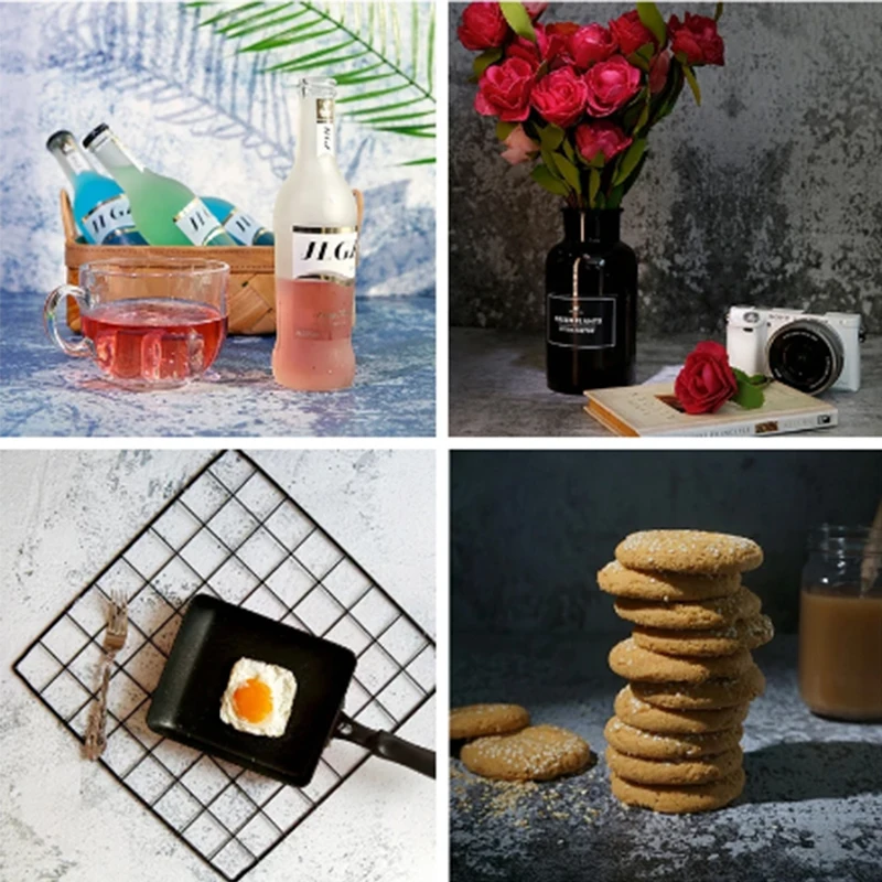 INS デスクトップ写真背景紙バックドロップ食品両面パターン表面防水写真小道具スタジオ