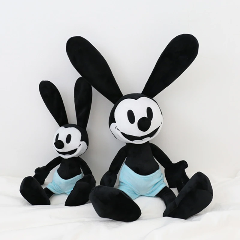 

40/55cm Oswald Doll Plush Toy Black Rabbit Plushies Anime Oswald the Lucky Rabbit Appease Doll Birthday Gifts For Kids Girl