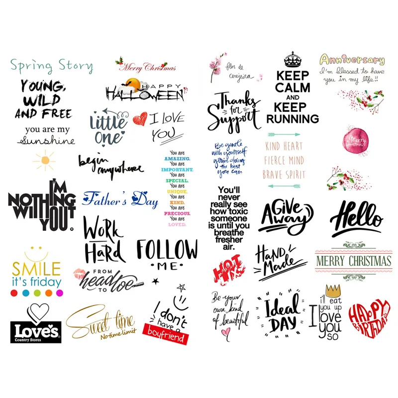 

1 шт. Акварельная поэзия Любовь слова Милая эстетика книга журнал наклейки s Скрапбукинг искусственные наклейки