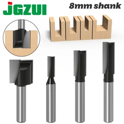 1pc 8mm pulizia punta per incisione inferiore fresa in metallo duro integrale utensili per la lavorazione del legno fresa CNC fresa per legno