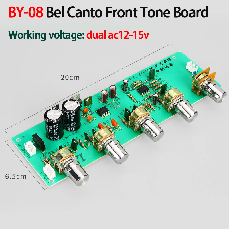 Kyyslb 20*6.5*3 センチメートルBY08 デュアルAc12-15vアンプチューニングボードプリアンプ高中 · 低チューニングアンプチューニングボード