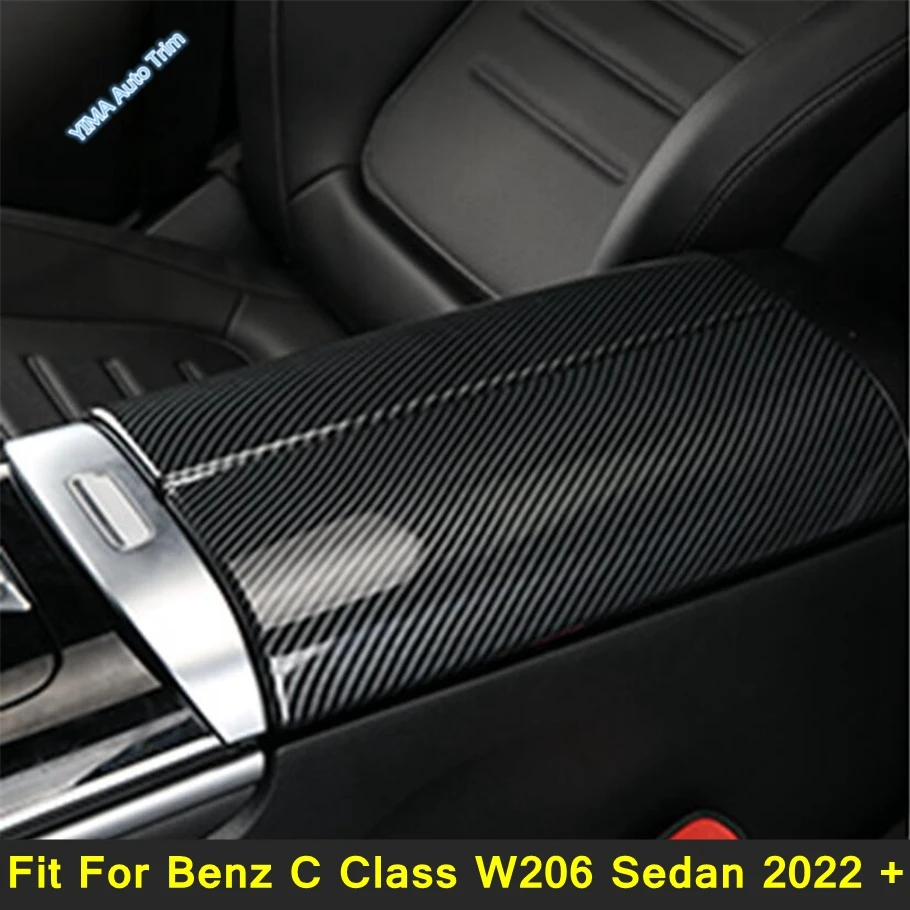 

Matte Auto Interior Stowing Tidying Armrest Box Panel Cover Trim For Mercedes-Benz C Class W206 Sedan 2022 - 2024 Accessories