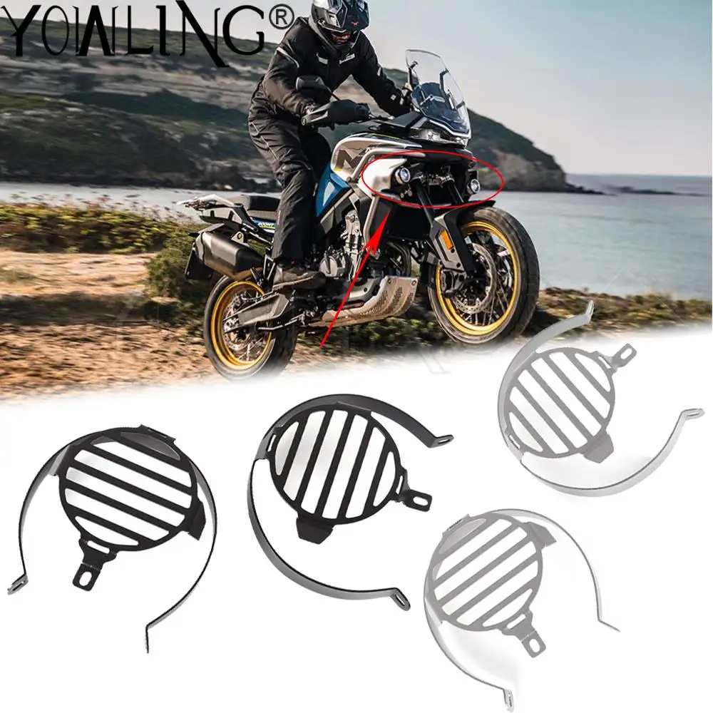 

New For CFMOTO 800MT 800 MT 2021-2022 Motorcycle Accessories Aluminium Foglight Lamp Cover Protector Fog Light Guard Protection