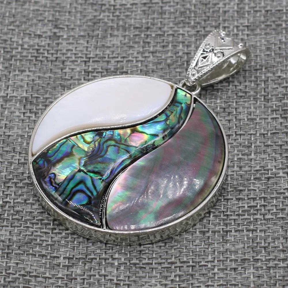 Natural Abalone Shell Pendant Mix-Color Mother of Pearl Exquisite charms For jewelry making DIY Necklace accessories