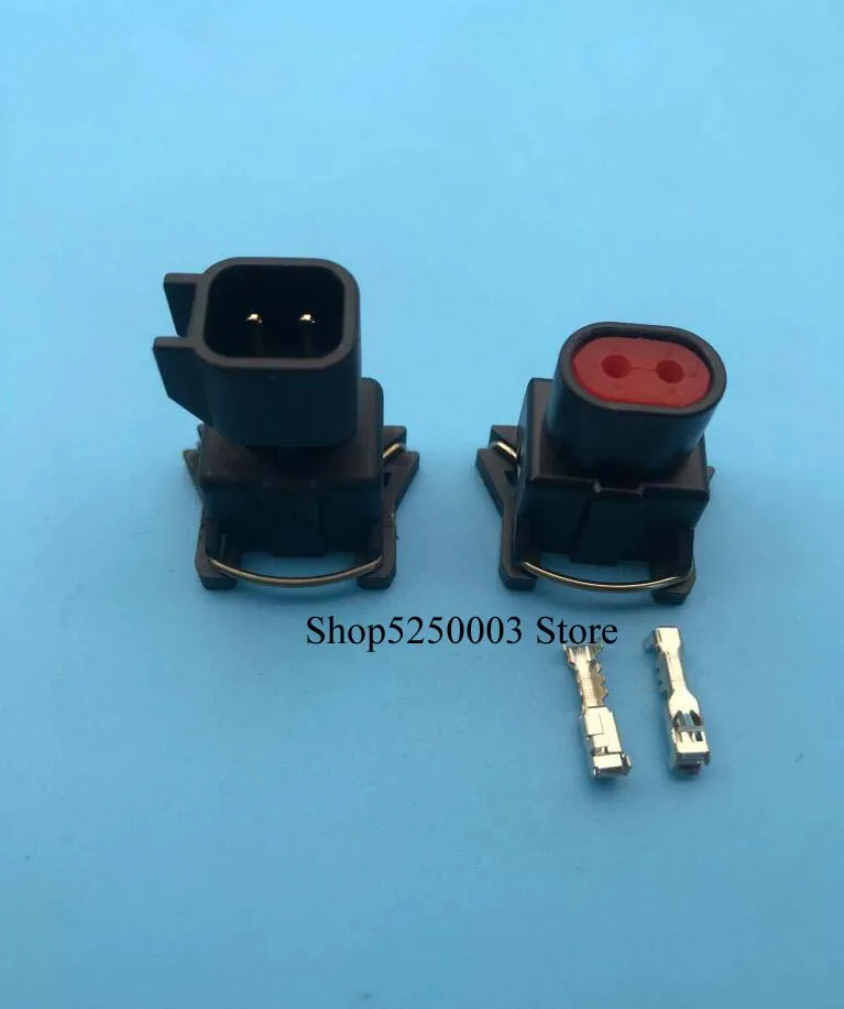 2-pin High Quality EV1 to EV6 2 pin male female  Dual Slot Auto Connector Fuel Injector Connector