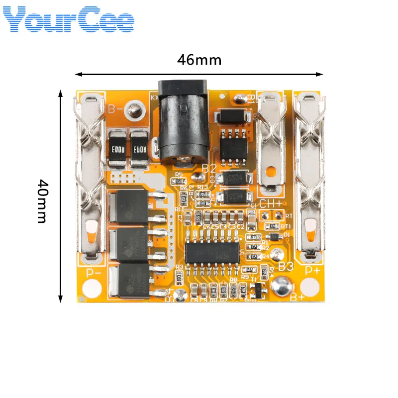 5S 18.5V 21V 18A BMS 18650 moduł tablicy zabezpieczającej baterię litową pakiety ogniw litowo-jonowych do wiertarki ręcznej