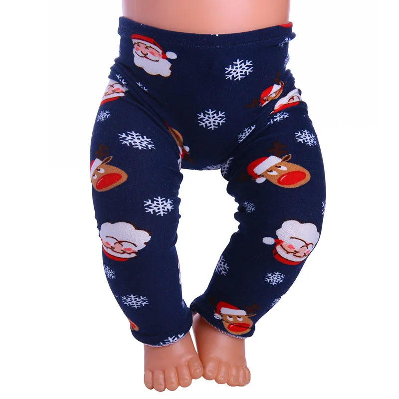 Quần Legging 18 Inch Búp Bê Mỹ 43 Cm Bé Mới Sinh Vật Dụng Quần Áo Búp Bê Phụ Kiện Nhiều Loại Hoa Văn Ngôi Sao/tình Yêu, trẻ Em Quà Tặng