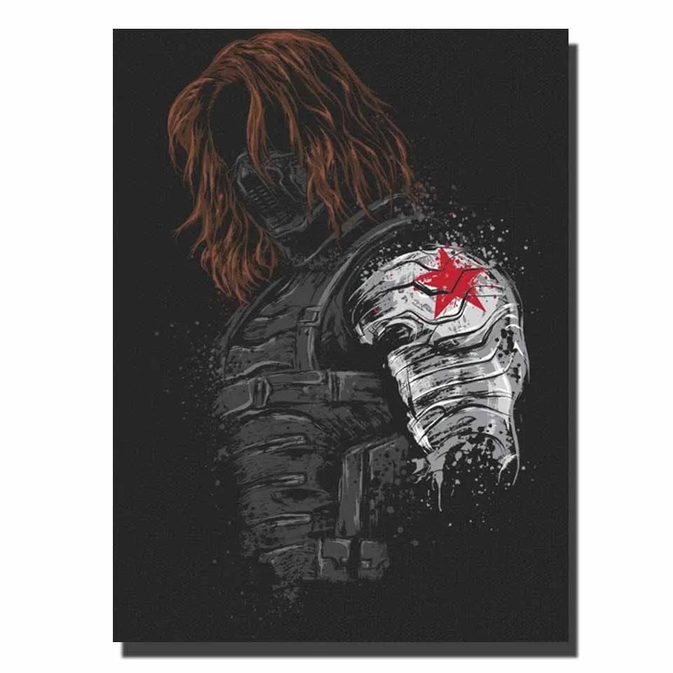 5d diy Square Winter Soldier Character Full Diamond Painting Mosaic Art Bead Embroidery Modern Living Room Bedroom Decoration