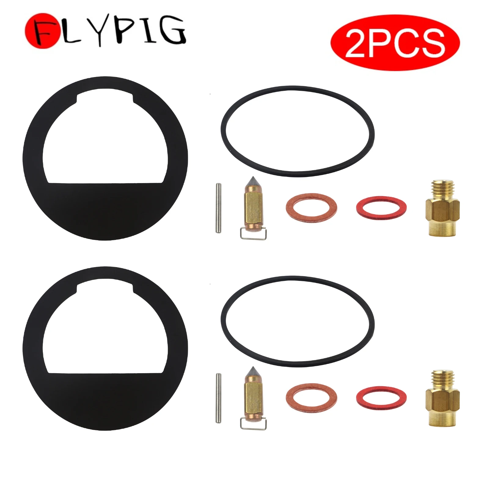 FLYPIG 2Pcs Carburetor Repair Rebuild Kit 2575701-S 25 757 01-S 2575701-S 2575701 For Kohler K91 K301 K482 Series Engines Carb