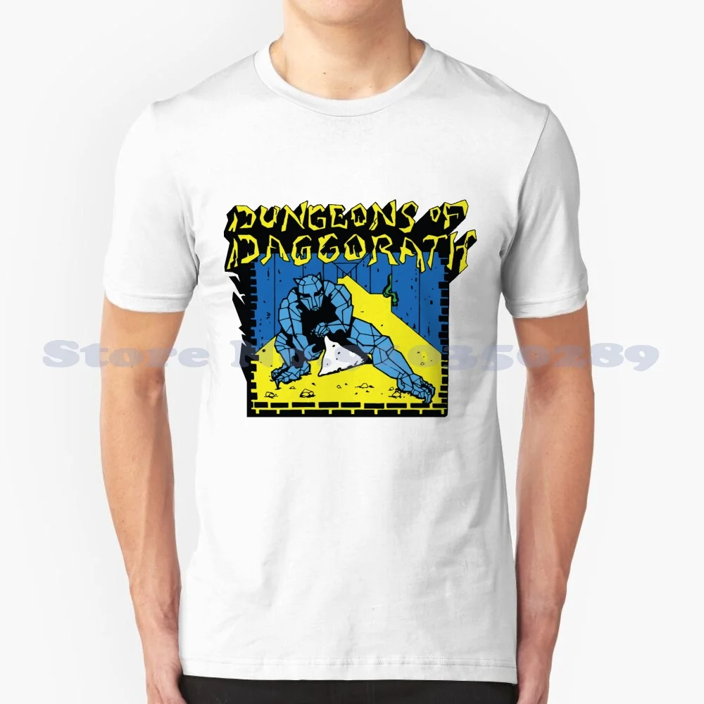 Of Daggorath 100% Cotton T-Shirt Video Game Of Daggorath Dynamicro Tandy Trs 80 8 Bit Old School Retro Gamer Gaming Ready