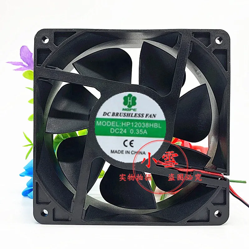 

HOPE HP12038HSL DC 24V 0.35A 120x120x38mm 2-Wire Server Cooling Fan