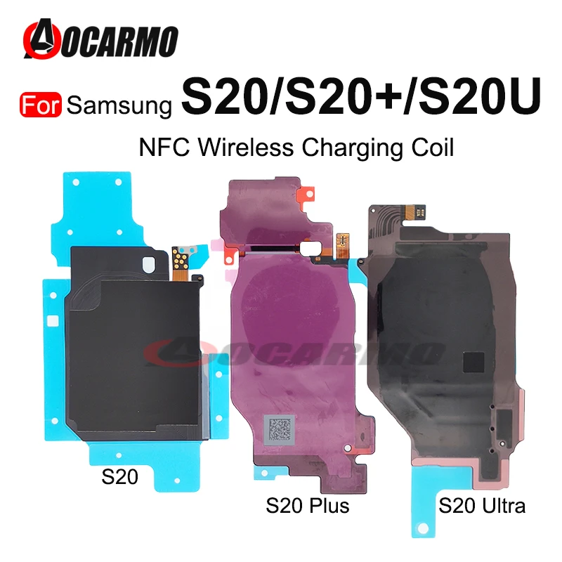 1Pcs For Samsung Galaxy S20 Plus S20+ S20 FE Ultra S20U Wireless Charging Induction Coil NFC Module Flex Cable Replacement Parts