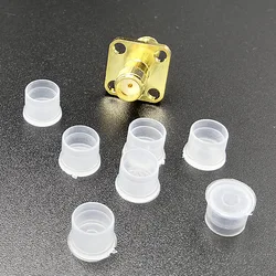 SMA Protective Cover For SMA Connector Transparent Color Plastic SMA End Cover 100pcs