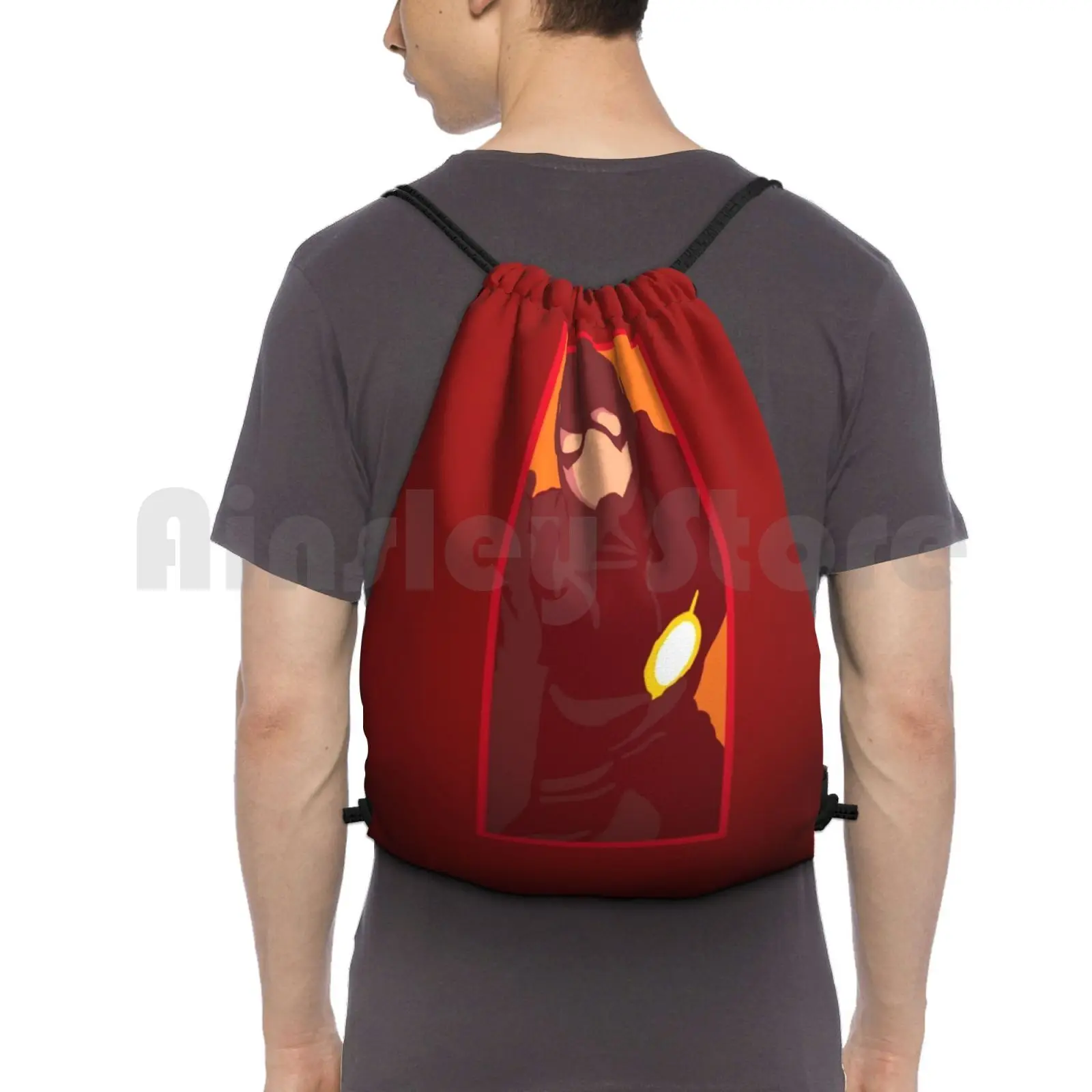 Superhero 1 Backpack Drawstring Bags Gym Bag Waterproof Hero Superhero Flash Barryallen Barry Iris Westallen Nora