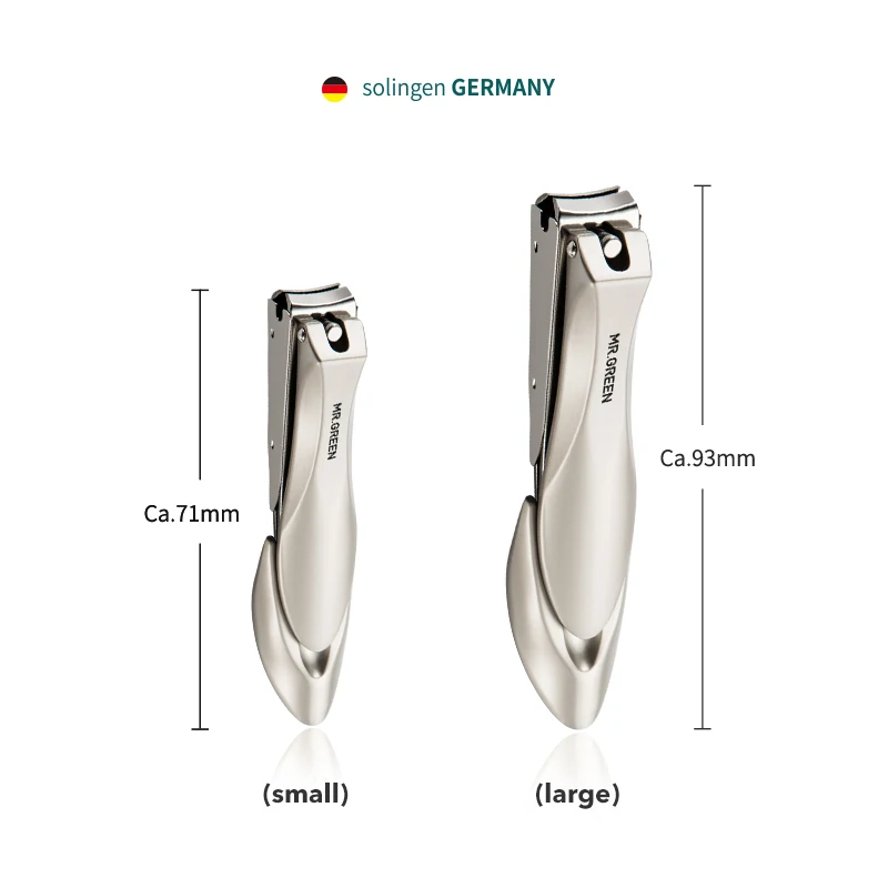 Mr. grüne Nagel knipser Edelstahl Anti Splash Fingernagel schneider Maniküre Werkzeuge Bionik Design Nagels ch neider Pediküre Schere