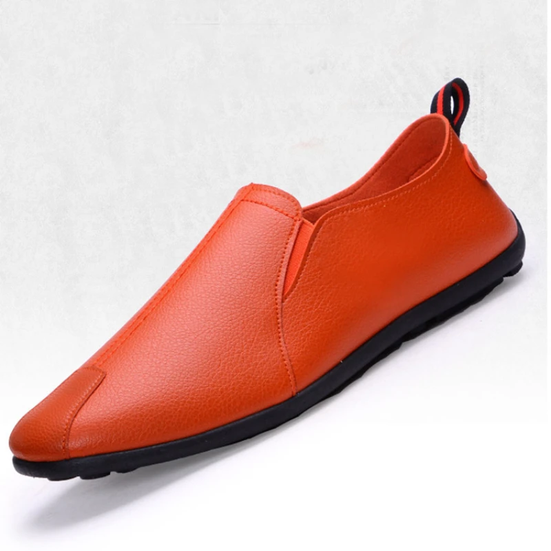 2021 nova primavera e outono moda masculina casual sapatos de couro preguiçoso sapatos de pano estilo coreano na moda sapatos casuais de couro masculino