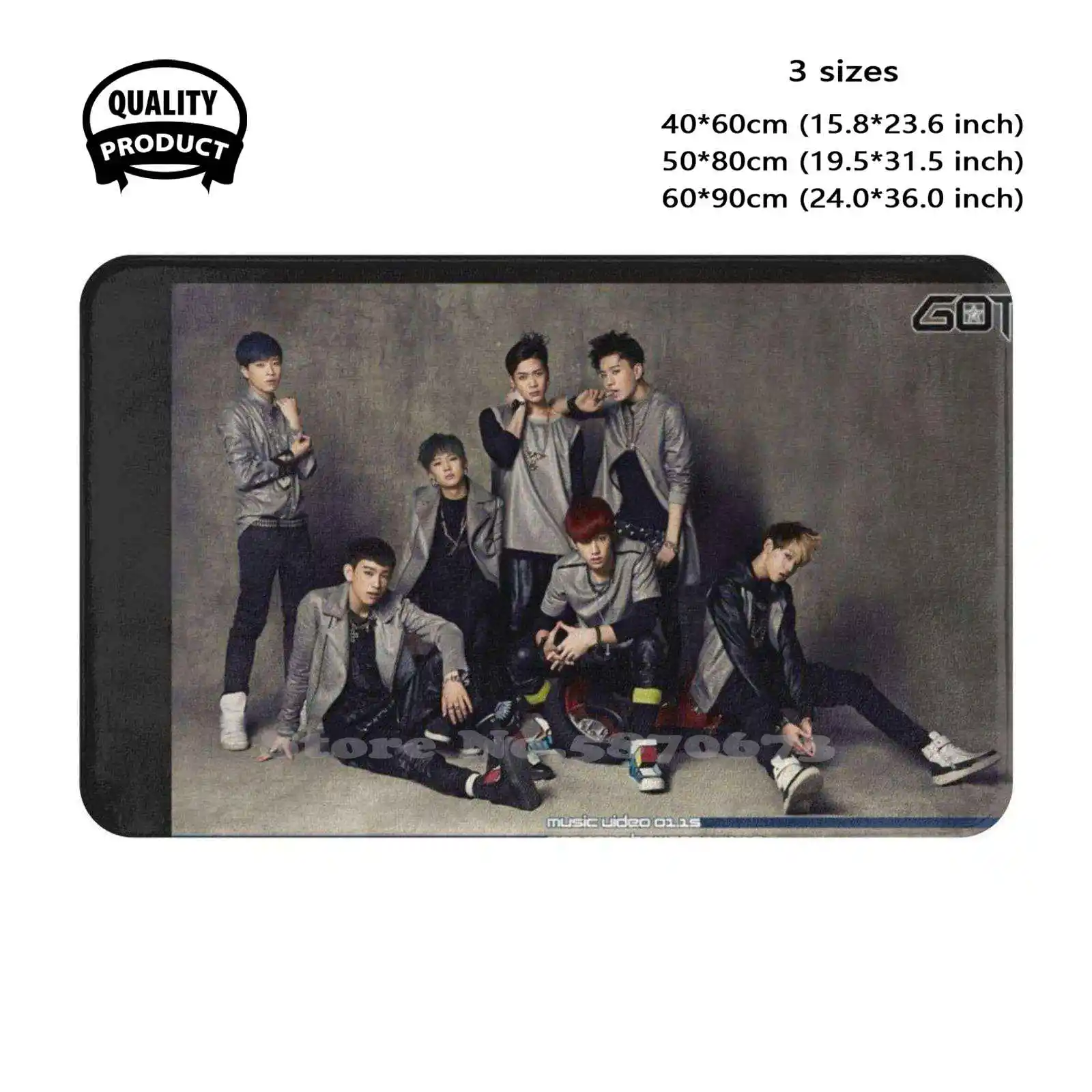 Got7 Soft Cushion Home Carpet Door Mat Car Rug Got7 Jb Im Jae Bum Mark Yi En Tuan Jackson Wang Jinyoung Park Jin Young Youngjae