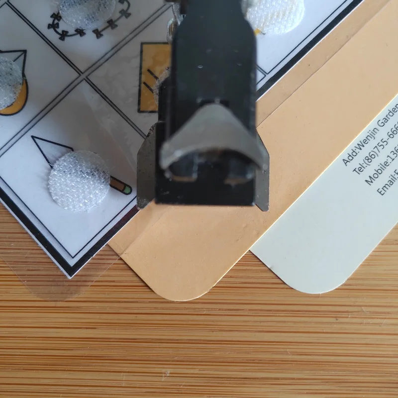 Perforatrice d'angle R3/R5/R10, coupe-coin pour carte PVC, étiquette, photo; rapDuty Clipper, environ 1/8 ", 1/5", 2/5"